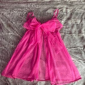 Pink VS Valentines Collection Lace Lingerie Dress